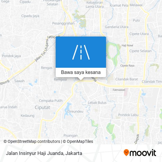 Peta Jalan Insinyur Haji Juanda