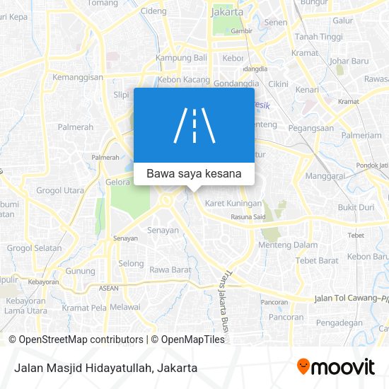 Peta Jalan Masjid Hidayatullah
