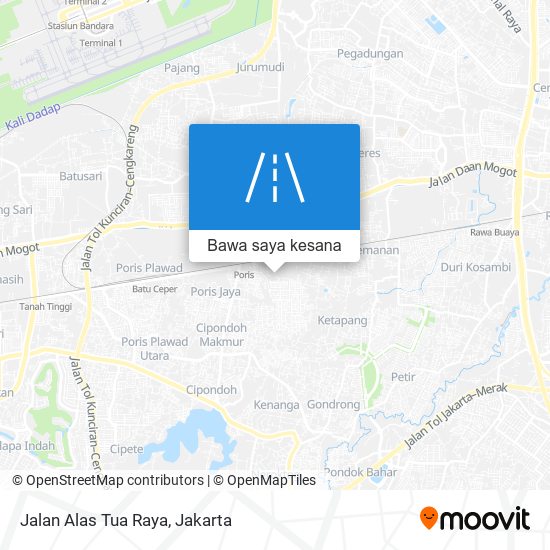 Peta Jalan Alas Tua Raya