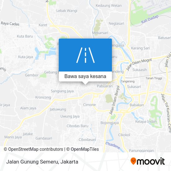 Peta Jalan Gunung Semeru