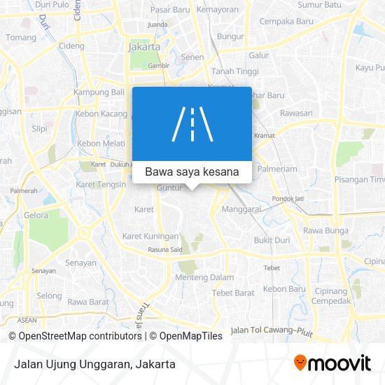 Peta Jalan Ujung Unggaran