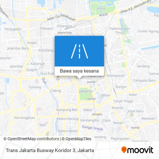 Peta Trans Jakarta Busway Koridor 3