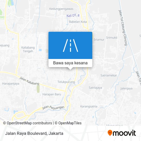 Peta Jalan Raya Boulevard
