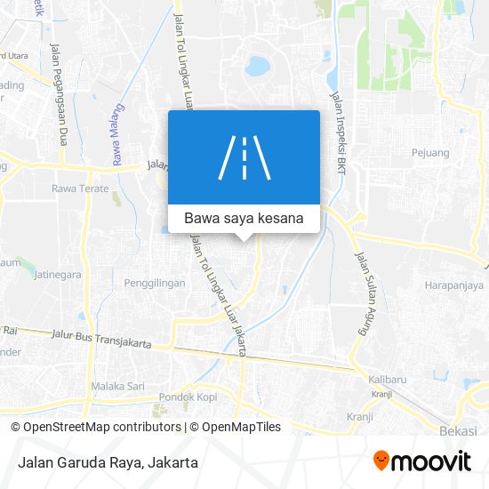 Peta Jalan Garuda Raya