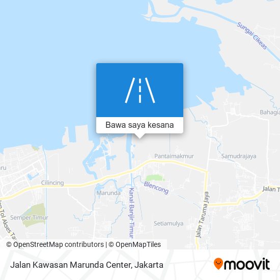 Peta Jalan Kawasan Marunda Center