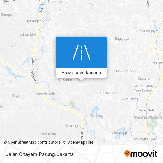 Peta Jalan Citayam-Parung
