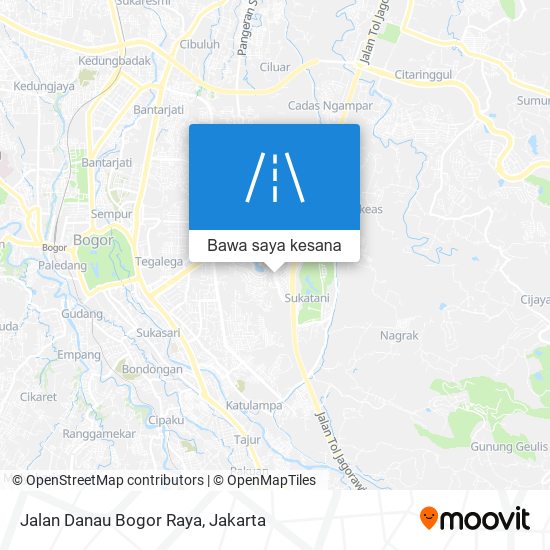 Peta Jalan Danau Bogor Raya