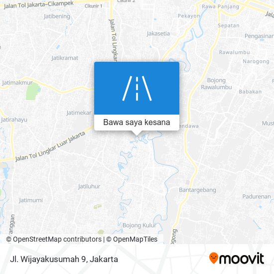 Peta Jl. Wijayakusumah 9