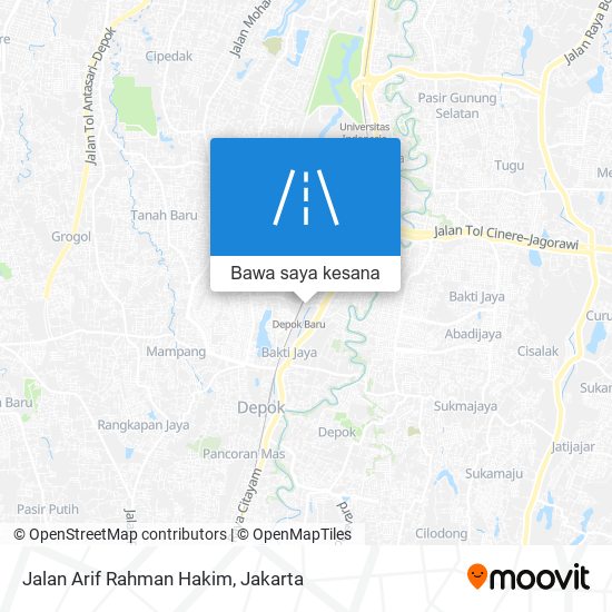 Peta Jalan Arif Rahman Hakim