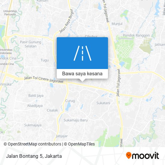 Peta Jalan Bontang 5