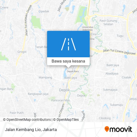 Peta Jalan Kembang Lio