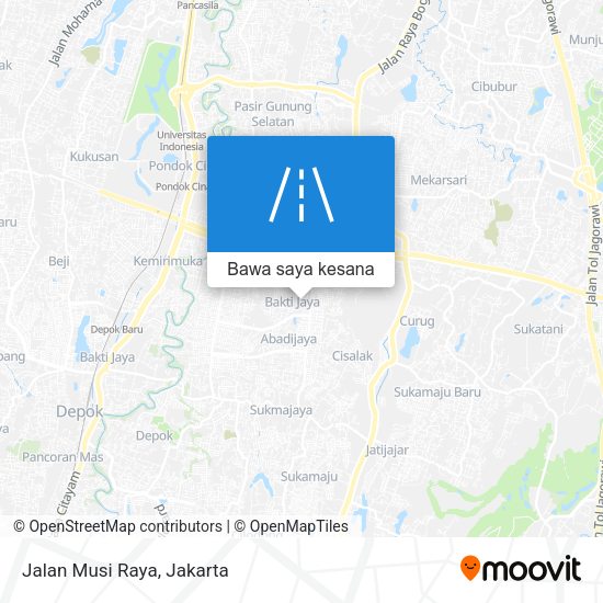 Peta Jalan Musi Raya