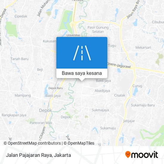 Peta Jalan Pajajaran Raya