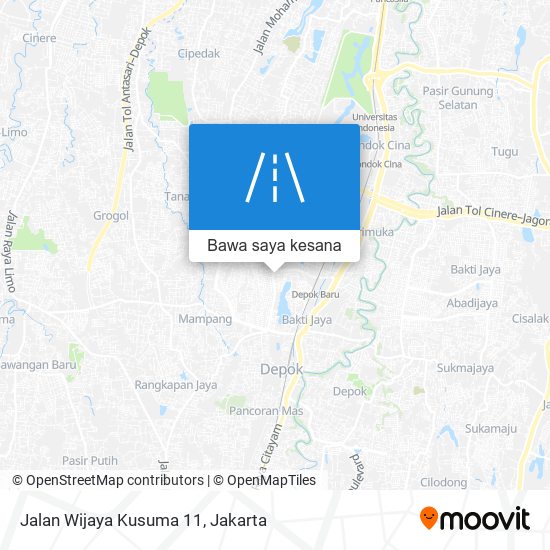 Peta Jalan Wijaya Kusuma 11