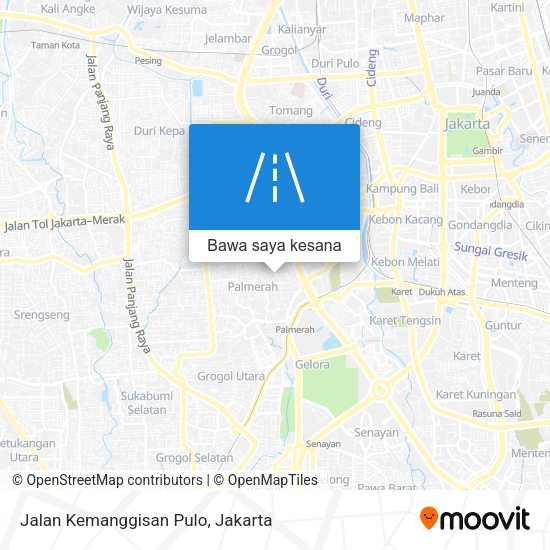 Peta Jalan Kemanggisan Pulo