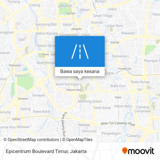 Peta Epicentrum Boulevard Timur