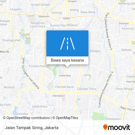 Peta Jalan Tampak Siring