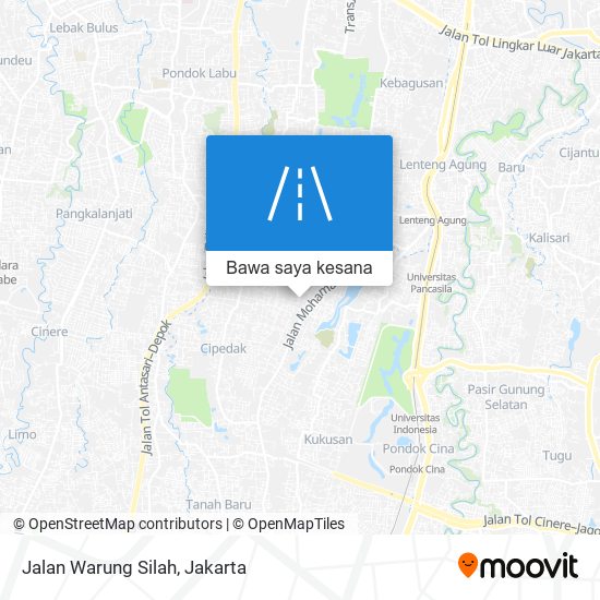 Peta Jalan Warung Silah