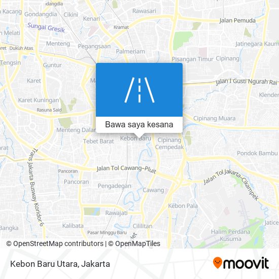 Peta Kebon Baru Utara