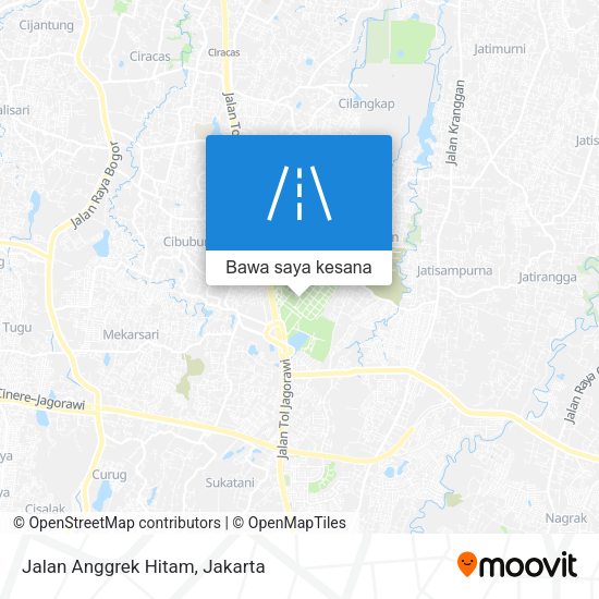 Peta Jalan Anggrek Hitam