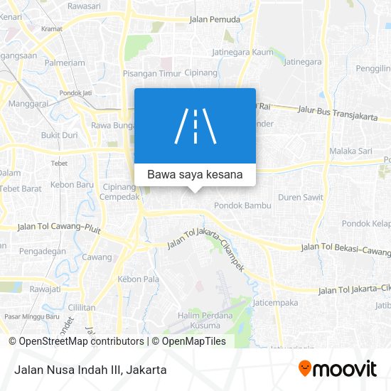 Peta Jalan Nusa Indah III