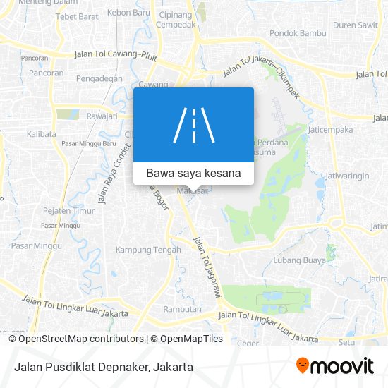 Peta Jalan Pusdiklat Depnaker