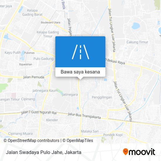Peta Jalan Swadaya Pulo Jahe