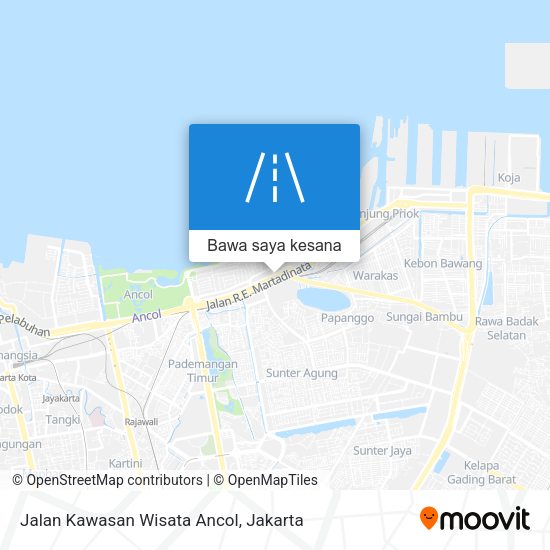 Peta Jalan Kawasan Wisata Ancol