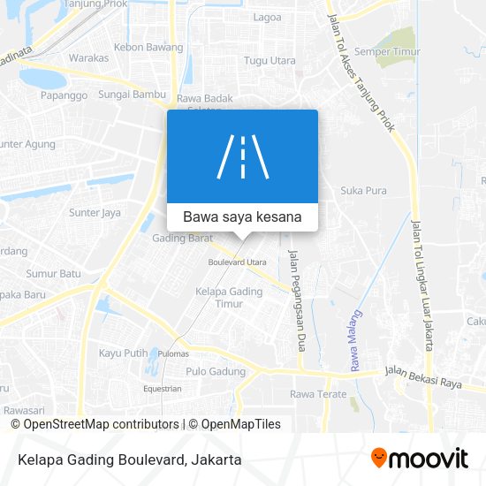 Peta Kelapa Gading Boulevard