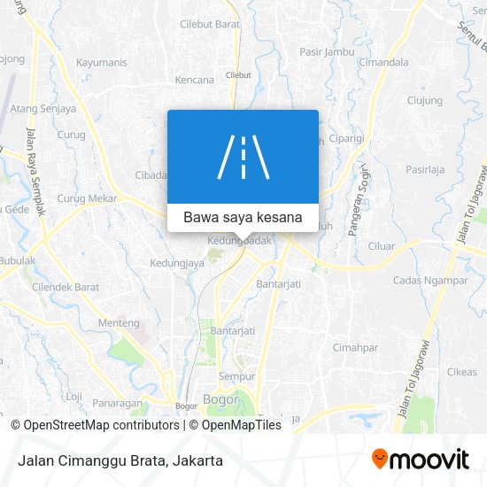 Peta Jalan Cimanggu Brata