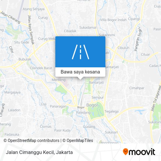 Peta Jalan Cimanggu Kecil