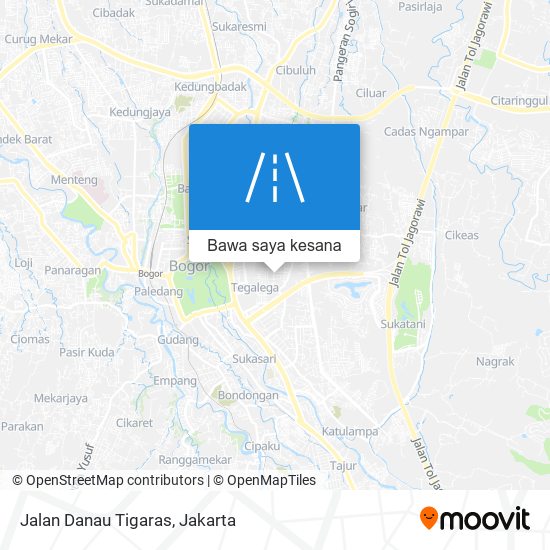 Peta Jalan Danau Tigaras