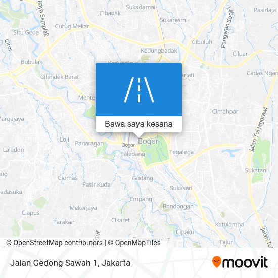 Peta Jalan Gedong Sawah 1