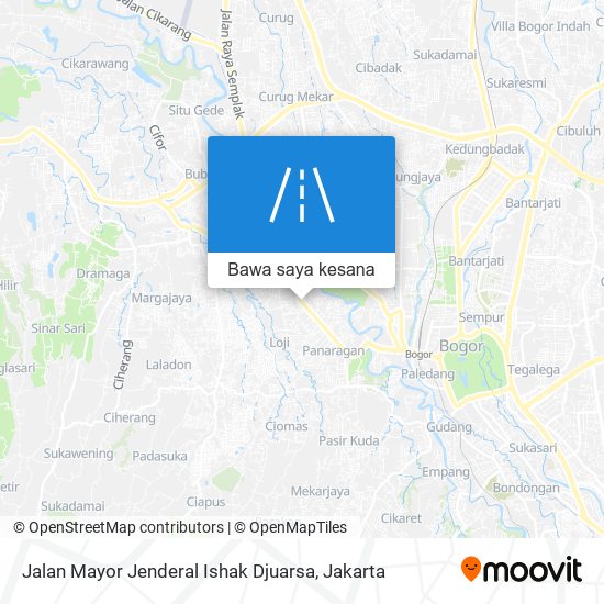 Peta Jalan Mayor Jenderal Ishak Djuarsa