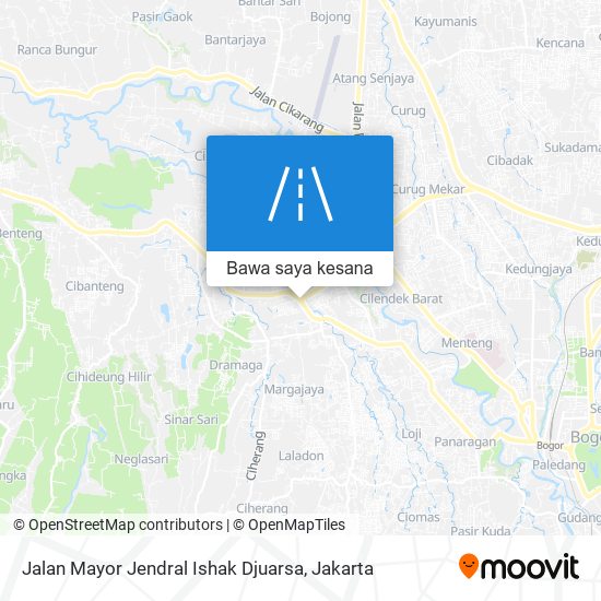 Peta Jalan Mayor Jendral Ishak Djuarsa