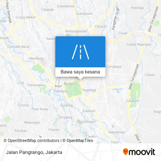 Peta Jalan Pangrango
