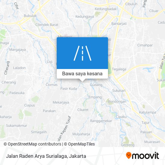 Peta Jalan Raden Arya Surialaga