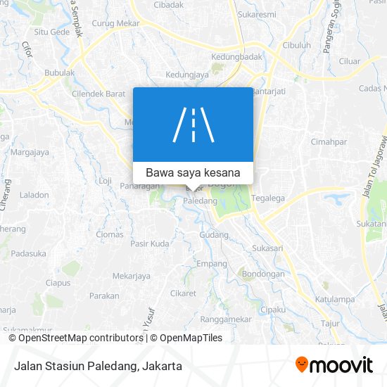 Peta Jalan Stasiun Paledang