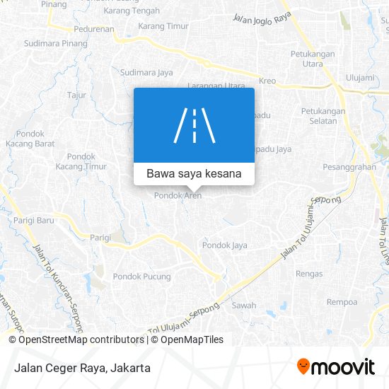 Peta Jalan Ceger Raya