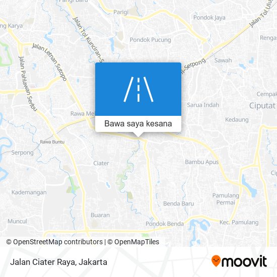 Peta Jalan Ciater Raya