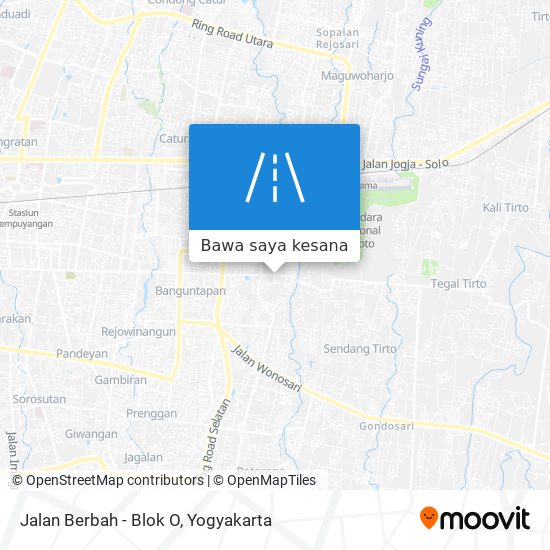 Peta Jalan Berbah - Blok O