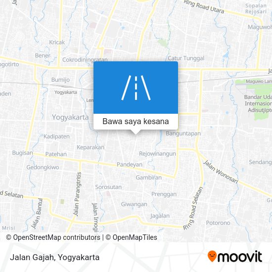 Peta Jalan Gajah