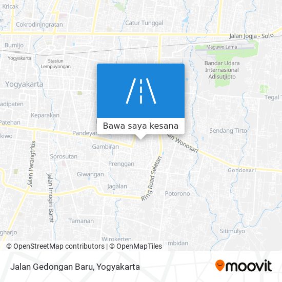 Peta Jalan Gedongan Baru