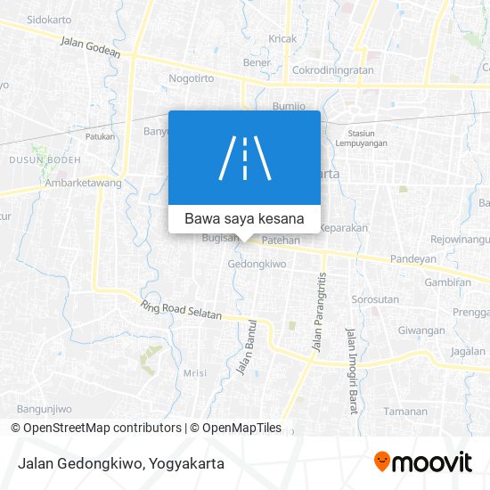 Peta Jalan Gedongkiwo