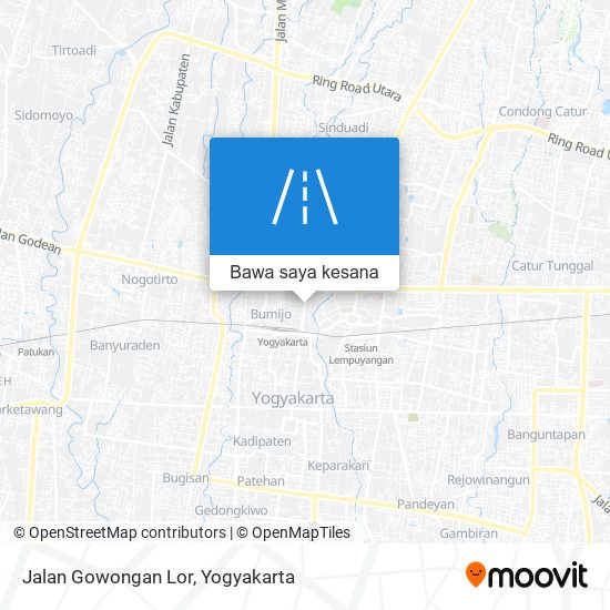 Peta Jalan Gowongan Lor