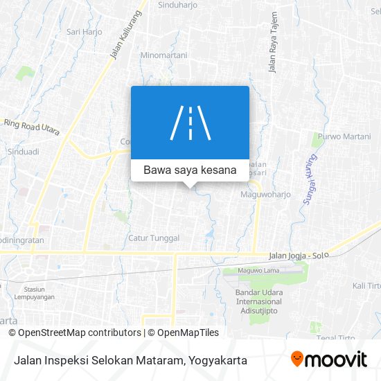 Peta Jalan Inspeksi Selokan Mataram