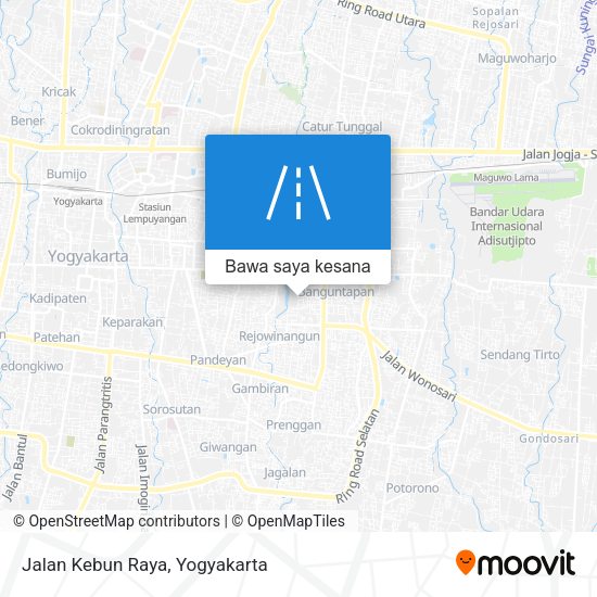 Peta Jalan Kebun Raya