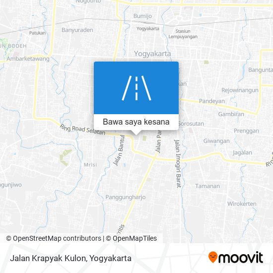 Peta Jalan Krapyak Kulon