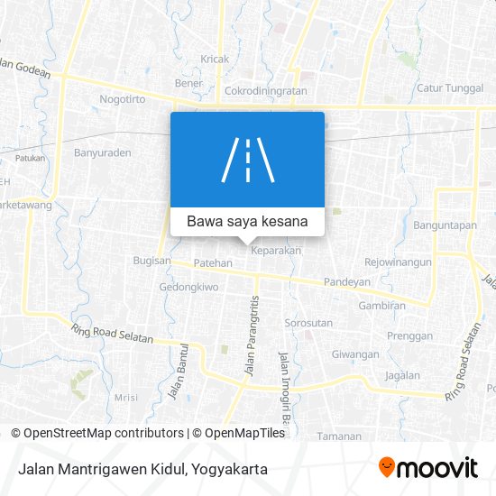 Peta Jalan Mantrigawen Kidul