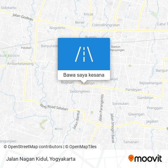 Peta Jalan Nagan Kidul